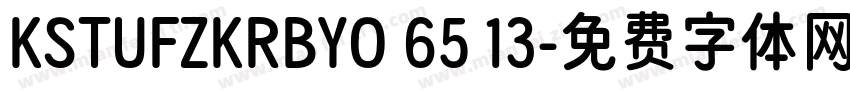 KSTUFZKRBYO 65 13字体转换
